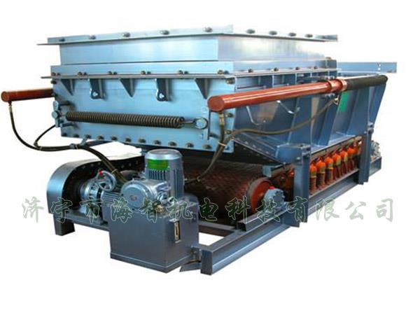 它將帶式（甲帶）給料機(jī)的手動檢修閘門改為電動、液動或氣動控制閥門，增大了閘門推力